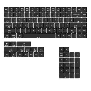 Keychron Double Shot PBT LSA Full Keycap Set - Black