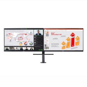 LG 27" QHD Dual Ergo QHD Monitor with USB Type-C, Daisy Chain