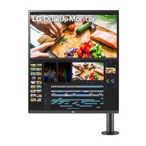 LG 28" 18:18 Dual-up Monitor with Ergo Arm, USB Type-C