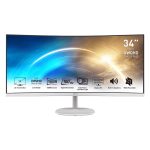 MSI PRO MP341CQ Professional Monitor 3440x1440 (UWQHD) VA 1ms 100Hz HDMI White