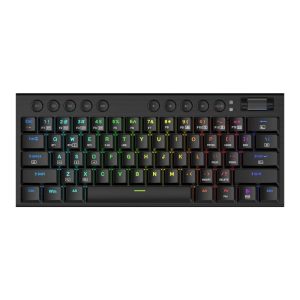 REDRAGON Horus Mini Pro 61Key Wireless Bluetooth Red Switch RGB Low Profile Gaming Mechanical Keyboard - Black