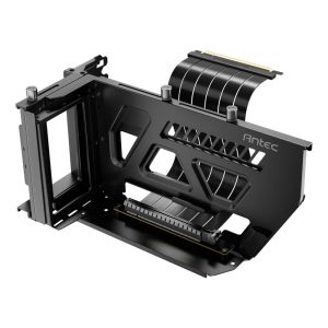 Antec SHIFT Vertical GPU Bracket with PCIe 4.0 Riser Cable – Black