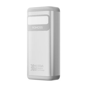 Romoss PMT30 30000mAh 30W Fast Charge Power Bank – Silver