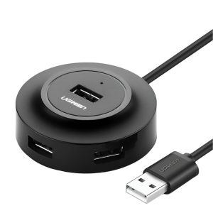 UGREEN 4-IN 1 USB 2.0 Hub (20777) - Black