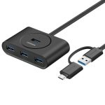 UGREEN 4-Port USB 3.0 Hub with Micro USB | 5Gbps Data Transfer - 1m