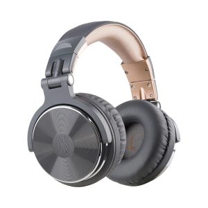 Oneodio Pro 10 Professional Wired Over Ear DJ and Studio Monitoring Headphones - Grey/Gold