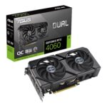 Asus Dual GeForce RTX 4060 EVO OC 8G GDDR6 Graphics Card - PCIe 4.0 GPU