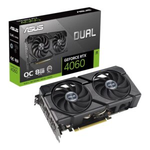 Asus Dual GeForce RTX 4060 EVO OC 8G GDDR6 Graphics Card - PCIe 4.0 GPU