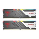 Patriot Viper Venom 64GB Kit (2x32GB) 6000MHz DDR5 Desktop Gaming Memory RGB