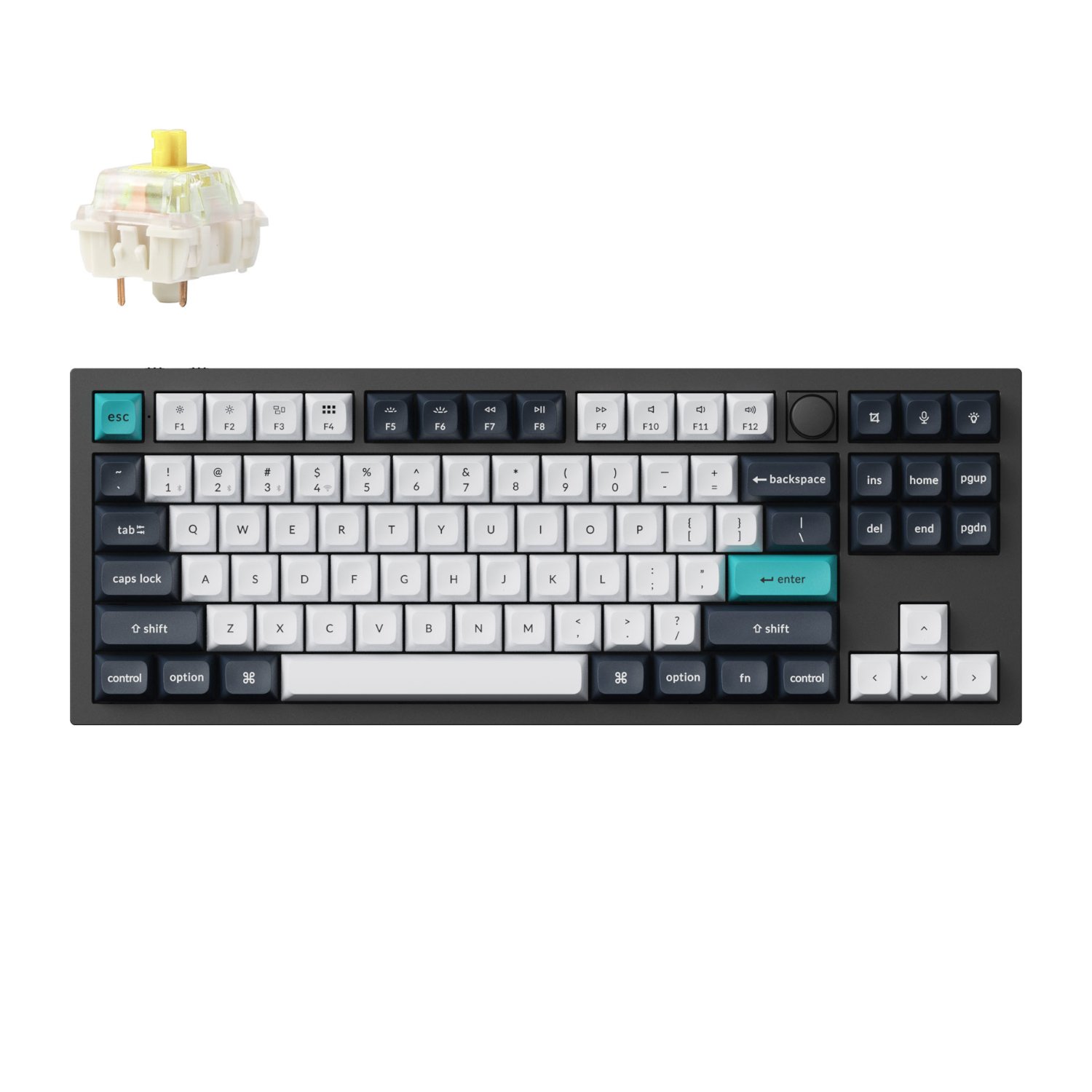 Keychron Q3 Max QMK/VIA 80% Wireless Custom Mechanical Keyboard (Banana Switch) - Carbon Black Keychron Q3 Max QMK/VIA 80% Wireless Custom Mechanical Keyboard (Banana Switch) - Carbon Black
