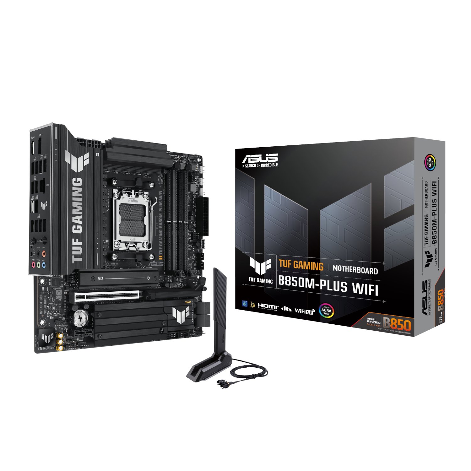 Asus TUF Gaming B850M-PLUS WIFI AM5 Micro ATX Gaming Motherboard Asus TUF Gaming B850M-PLUS WIFI AM5 Micro ATX Gaming Motherboard