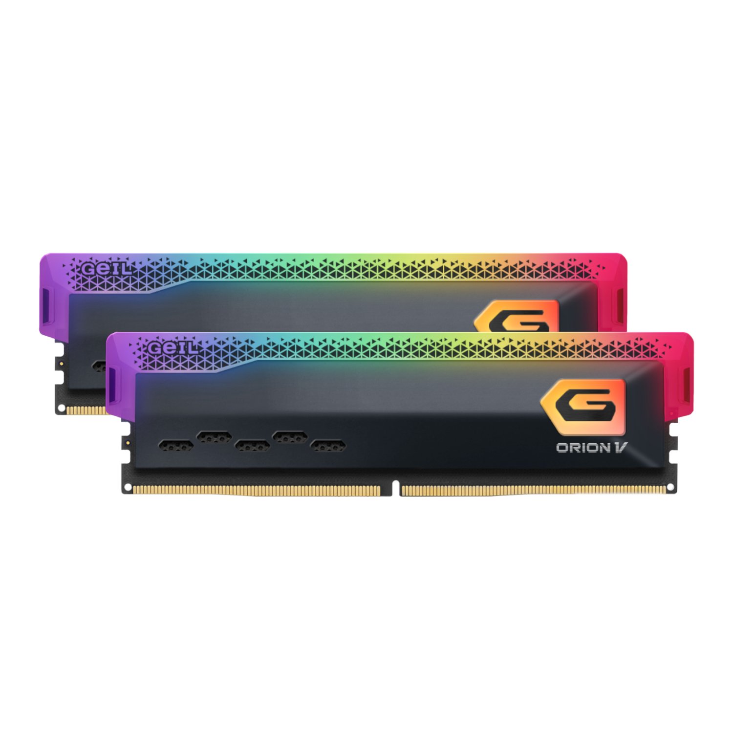 Geil Orion V RGB 32GB 6000MHz DDR5 Desktop Gaming Memory Kit (2 x 16GB) – Grey Geil Orion V RGB 32GB 6000MHz DDR5 Desktop Gaming Memory Kit (2 x 16GB) – Grey