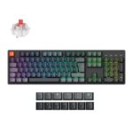 Keychron K10 QMK Full-size RGB Wireless Custom Mechanical Keyboard V.2 (Super RED Switch) – Black