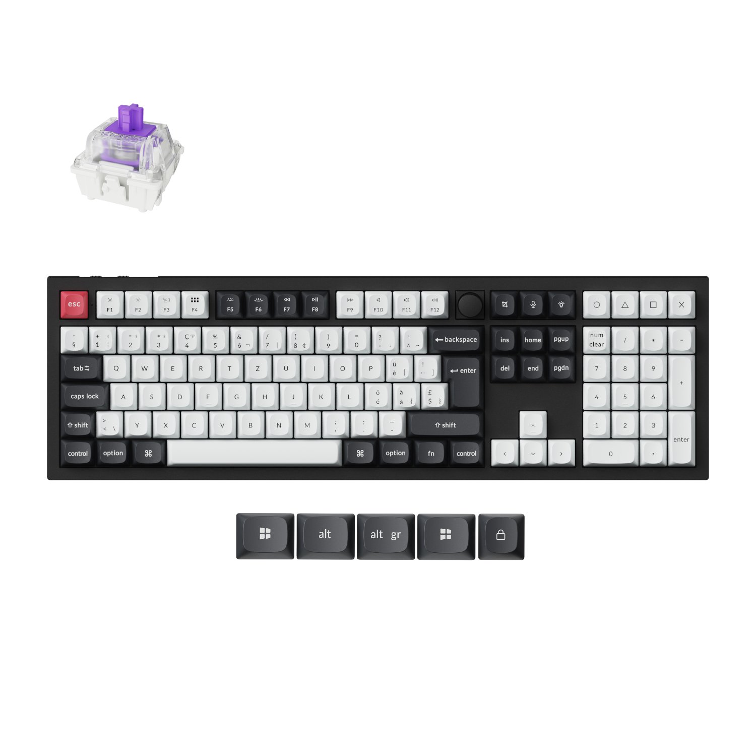 Keychron Q6 HE QMK Full-size Wireless Custom Mechanical Keyboard (Nebula Switch) – Carbon Black Keychron Q6 HE QMK Full-size Wireless Custom Mechanical Keyboard (Nebula Switch) – Carbon Black