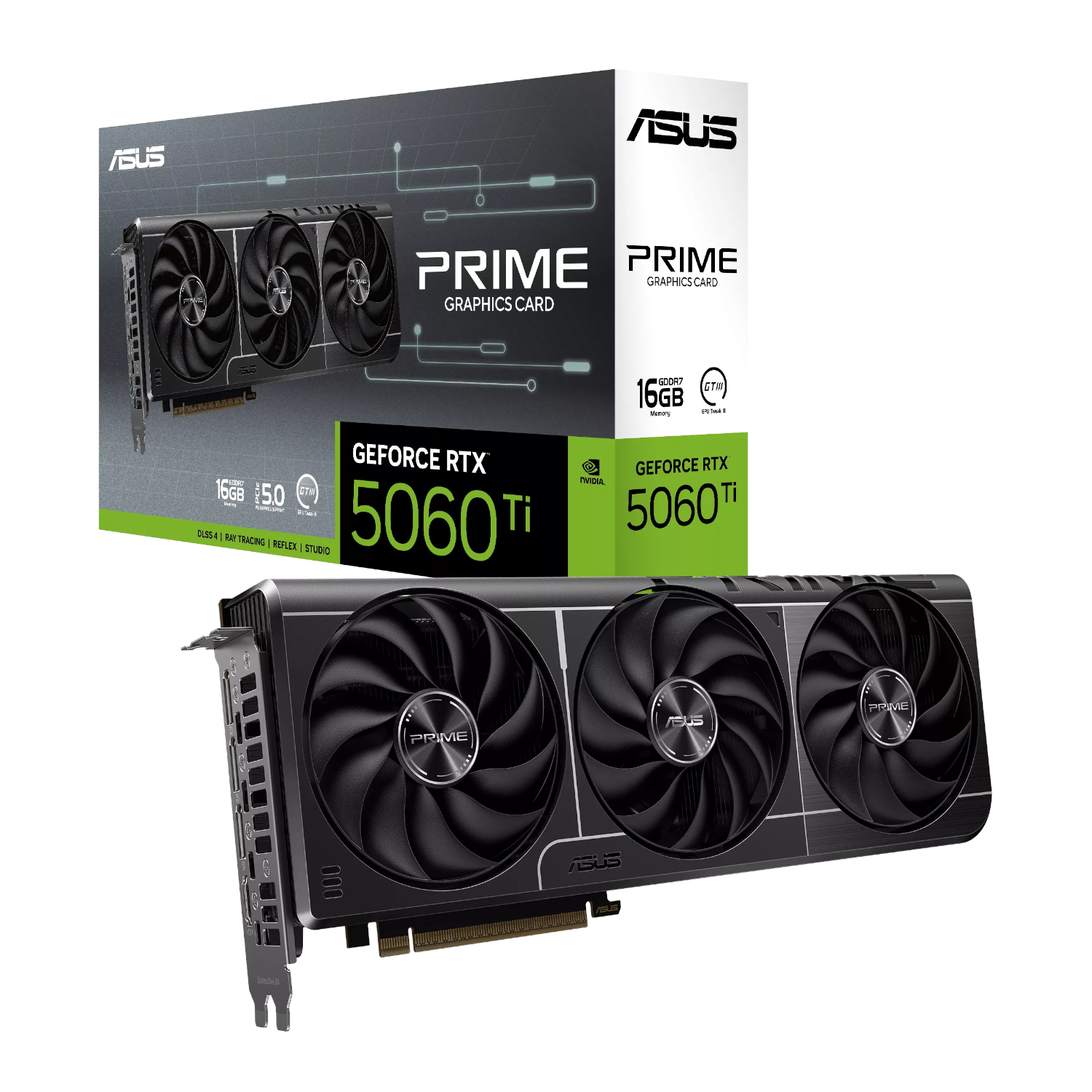 ASUS PRIME GeForce RTX 5060 Ti 16GB GDDR7 Graphics Card ASUS PRIME GeForce RTX 5060 Ti 16GB GDDR7 Graphics Card