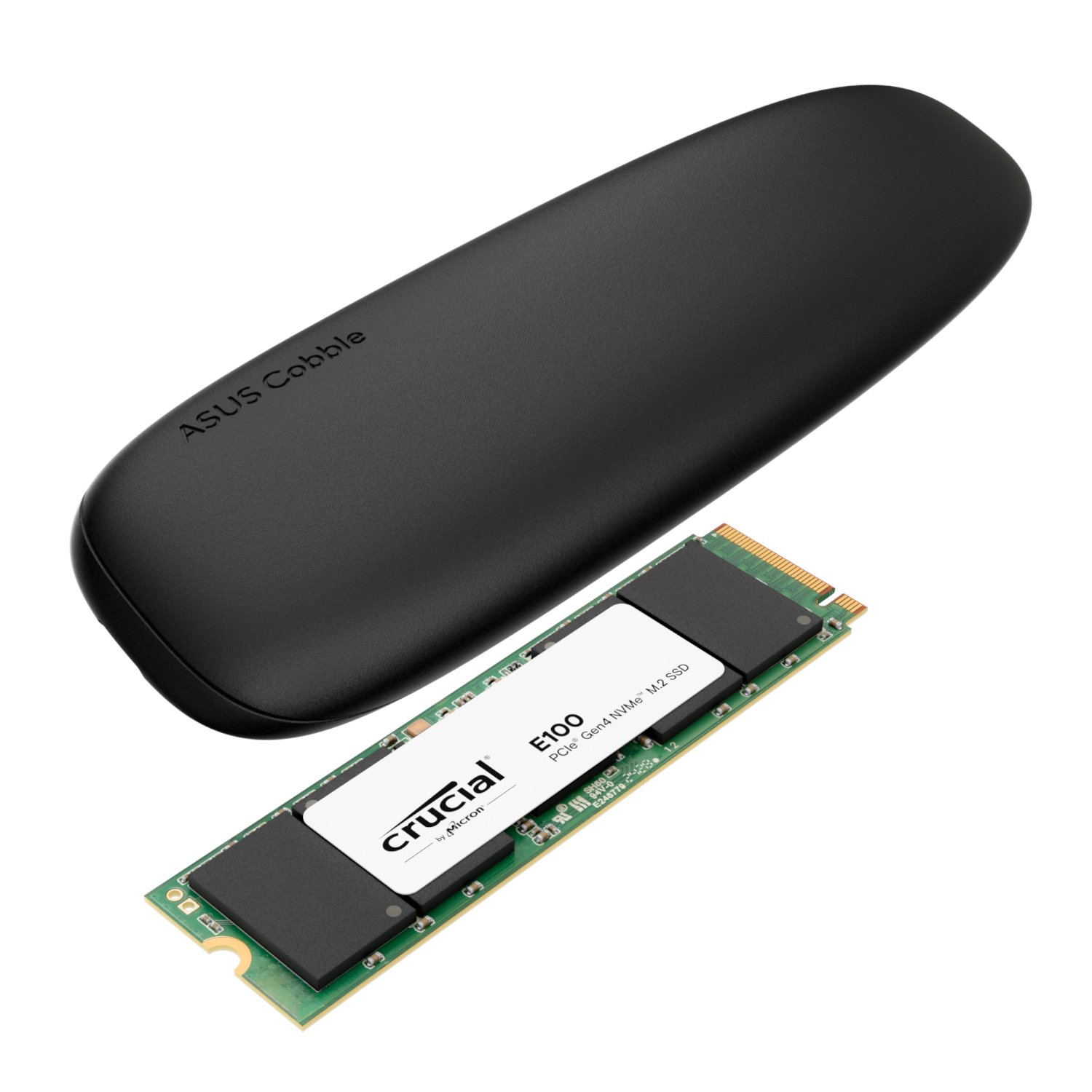 Asus Cobble M.2 SSD Type-C Enclosure and Crucial E100 2TB NVMe Bundle - Black Asus Cobble M.2 SSD Type-C Enclosure and Crucial E100 2TB NVMe Bundle - Black