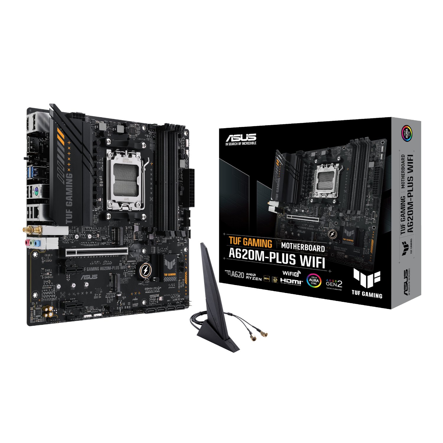 Asus TUF Gaming A620M-PLUS AM5 WIFI M-ATX Motherboard Asus TUF Gaming A620M-PLUS AM5 WIFI M-ATX Motherboard