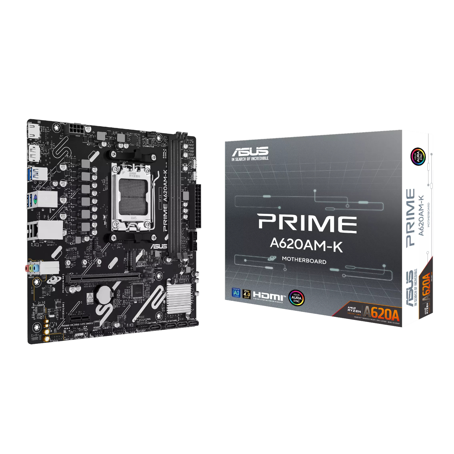 Asus PRIME A620AM-K AM5 M-ATX Motherboard Asus PRIME A620AM-K AM5 M-ATX Motherboard