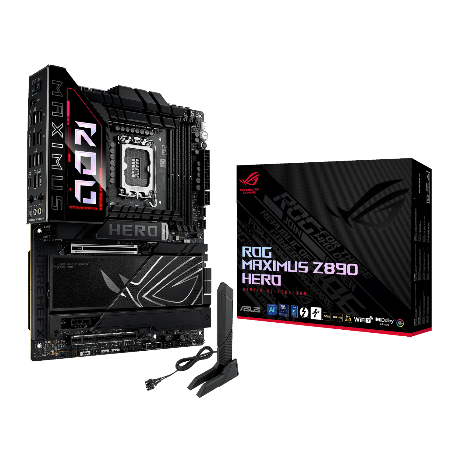Asus ROG Maximus Z890 Hero Intel LGA1851 ATX Gaming Motherboard Asus ROG Maximus Z890 Hero Intel LGA1851 ATX Gaming Motherboard