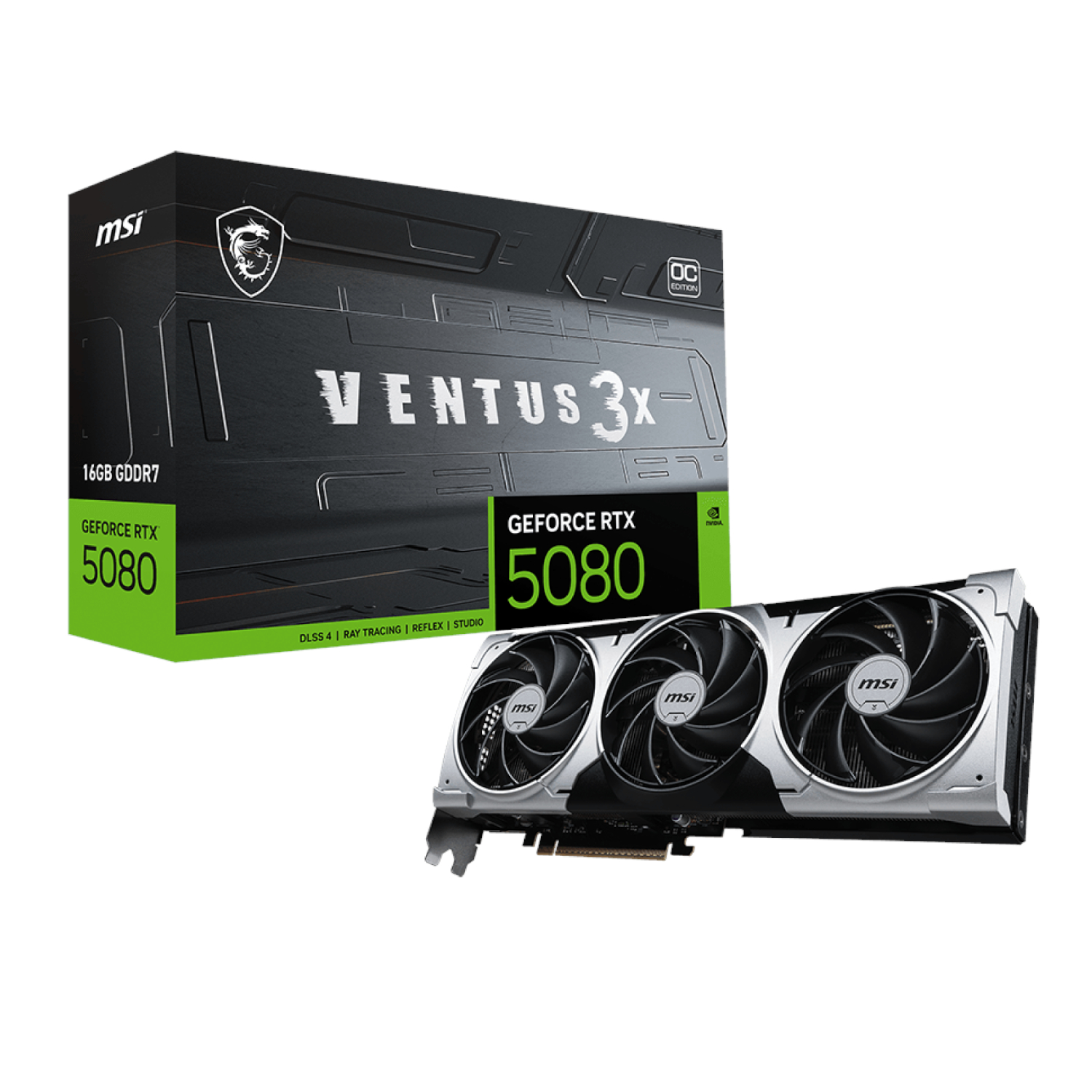 MSI GeForce RTX 5080 16G VENTUS 3X OC PLUS Graphics Card MSI GeForce RTX 5080 16G VENTUS 3X OC PLUS Graphics Card