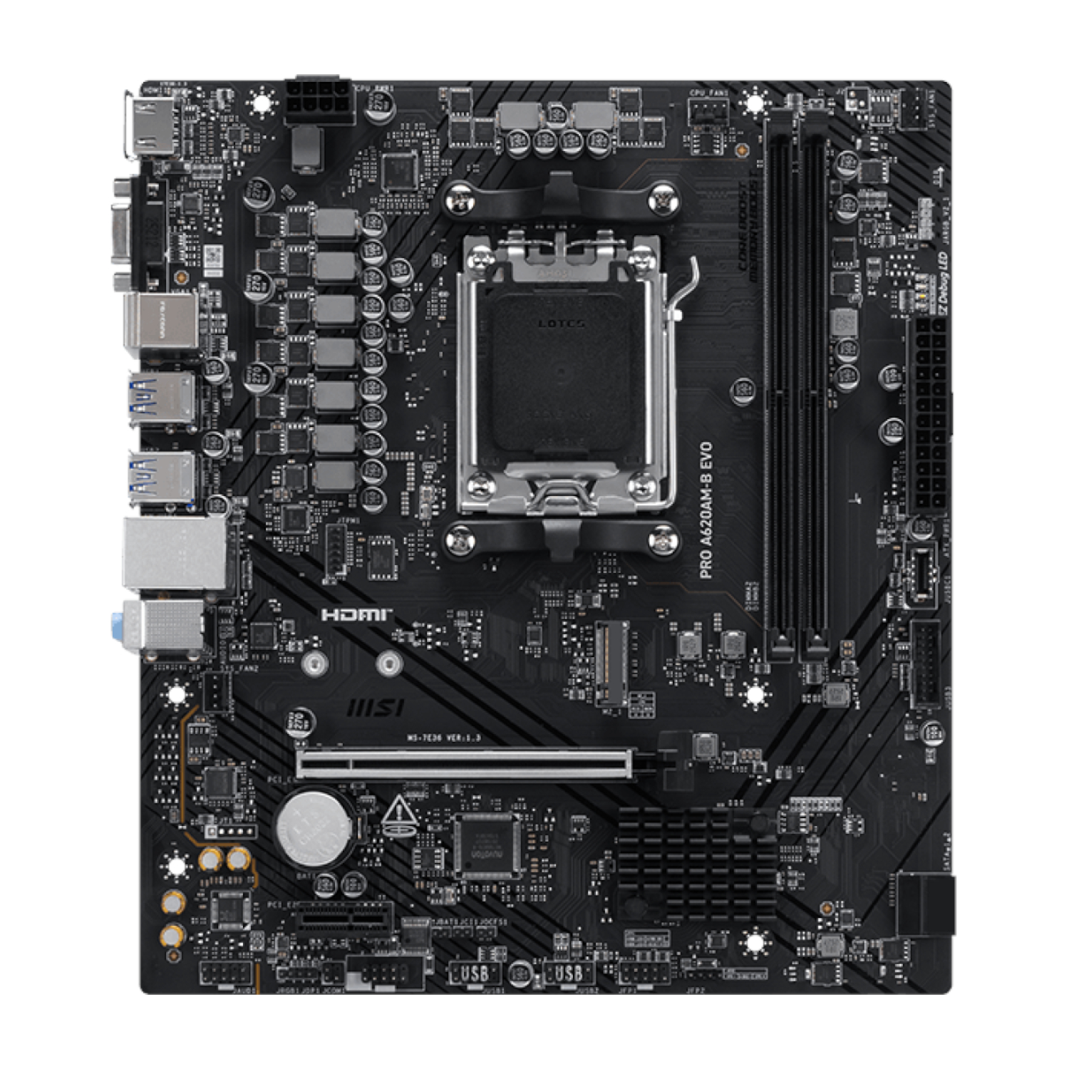 XpressTech_MSI-PRO-A620AM-B-EVO-AM5-M-ATX-Motherboard_PROA620AM-B-EVO-1