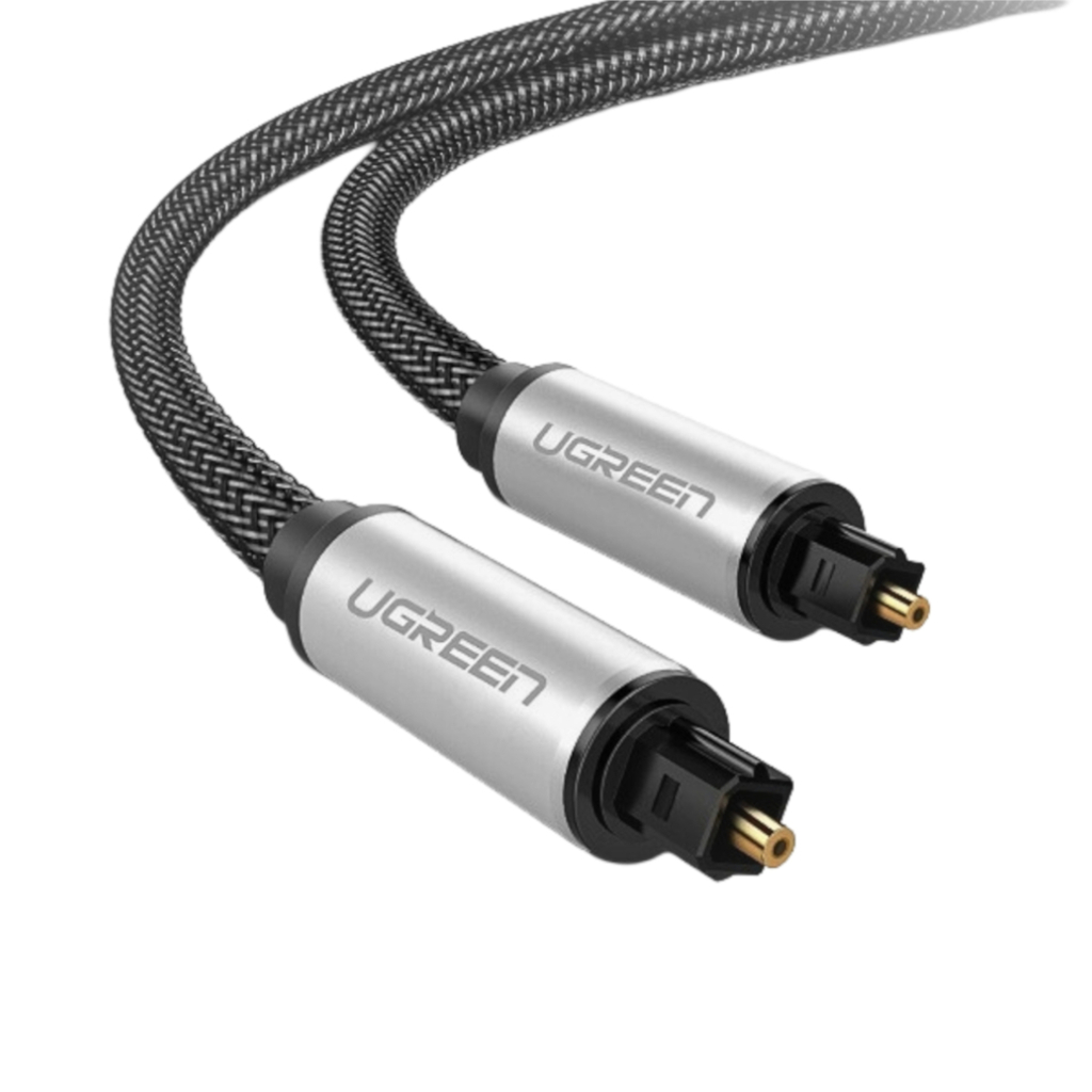 UGreen AV108 Male to Male Toslink Optical Audio Cable 2m–Grey UGreen AV108 Male to Male Toslink Optical Audio Cable 2m–Grey
