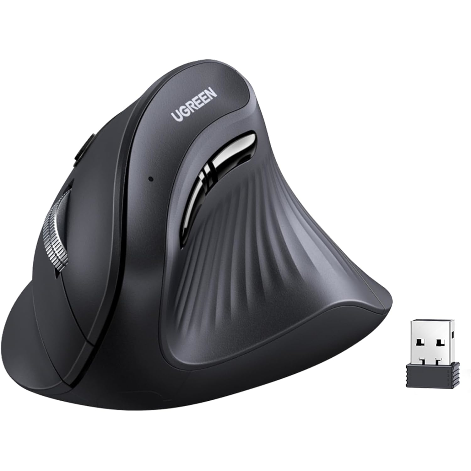 UGreen Multi-Mode Vertical Mouse Bluetooth and 2.4G Wireless–Black UGreen Multi-Mode Vertical Mouse Bluetooth and 2.4G Wireless–Black